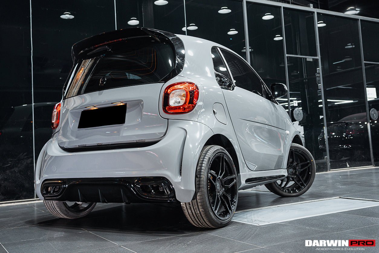 2016 - 2020 Smart Fortwo 453 BKSS Style Partial Carbon Fiber Side Skirts